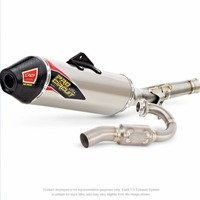 YZ250F 10-13 T5 FIM SPEC SYSTEM | S/L tubing, Ti Silencer with Carbon End Cap