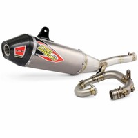 YZ250F 14-18/WR250F 15-19 T6 Pro System | Carbon End Cap, S/Less, Ti Silencer