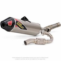 350SXF 13-15 FC350 14-15 T6PRO SYSTEM | S/Less Tubing, Ti Silencer w/Carbon End Cap