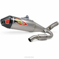 RMZ250 10-18 Ti-6 STD SYST | Carbon End Cap, Full Titanium System, US spec, not FIM legal