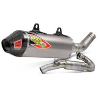 450SX-F / FC450 16-18 Ti-6 PRO SYSTEM | Carbon End Cap, Full Titanium System, FIM legal