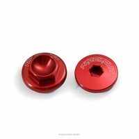 KLX110 10-23 ENGINE PLUG | KIT 2 X PLUGS (RED ANODISED)