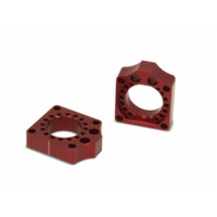 AXLE BLOCK CR125-450 00-08> | (CRFX 04-11) (HONDA RED)