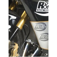 R&G RADIATOR GUARD KAW ZX6R 07- (COLOUR:BLACK)