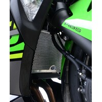 R&G RADIATOR GUARD Alloy KAW Ninja 400 (COLOUR:BLACK)