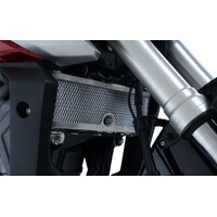 R&G RADIATOR GUARD HON CB125R 18-  (COLOUR:BLACK)