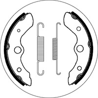 SBS 2044 BRAKE SHOES | WITH SPRINGS