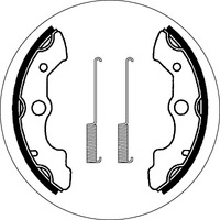 SBS 2045 BRAKE SHOES | WITH SPRINGS