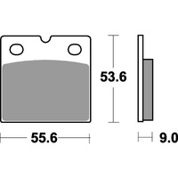 SBS 506HF FRONT/REAR PADS | CERAMIC STREET