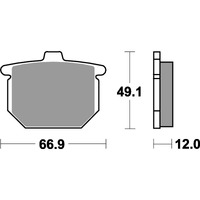 SBS 508HF FRONT/REAR PADS | CERAMIC STREET