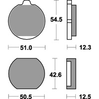 SBS 510HF FRONT/REAR PADS | CERAMIC STREET