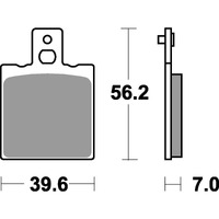 SBS 519HF FRONT/REAR PADS | CERAMIC STREET