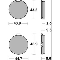 SBS 524HF FRONT/REAR PADS | CERAMIC STREET