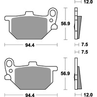 SBS 528HF FRONT/REAR PADS | CERAMIC STREET