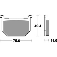 SBS 533HF FRONT/REAR PADS | CERAMIC STREET