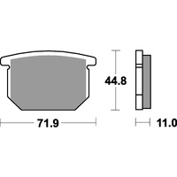 SBS 534HF FRONT/REAR PADS | CERAMIC STREET