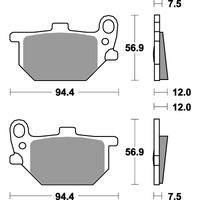 SBS 545HF FRONT/REAR PADS | CERAMIC STREET