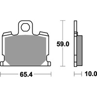 SBS 547HF FRONT/REAR PADS | CERAMIC STREET