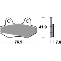 SBS 551HF FRONT/REAR PADS | CERAMIC STREET