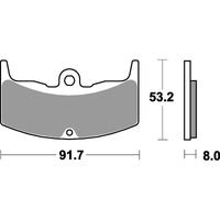 SBS 552HF FRONT/REAR PADS | CERAMIC STREET