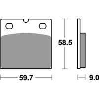 SBS 554HF FRONT/REAR PADS | CERAMIC STREET