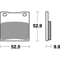 SBS 556HF FRONT/REAR PADS | CERAMIC STREET