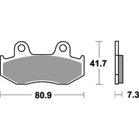 SBS 558HF FRONT/REAR PADS | CERAMIC STREET