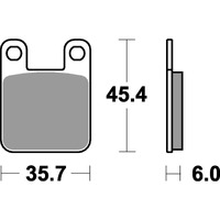 SBS 559HF FRONT/REAR PADS | CERAMIC STREET