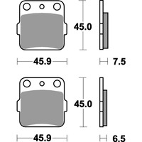 SBS 562SI FRONT/REAR PADS | SINTER OFF ROAD