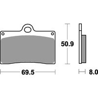 SBS 566DC FRONT PADS | DUAL CARBON RACE (RACE USE ONLY)