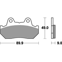 SBS 572HF FRONT/REAR PADS | CERAMIC STREET