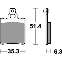 SBS 574SI FRONT/REAR PADS | SINTER OFF ROAD