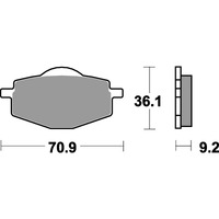 SBS 575HF FRONT/REAR PADS | CERAMIC STREET