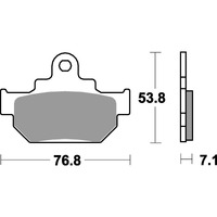 SBS 581HF FRONT/REAR PADS | CERAMIC STREET