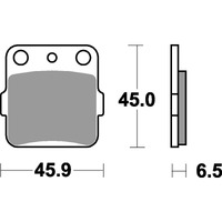 SBS 584RSI FRONT/REAR PADS | SINTER OFF ROAD RACE