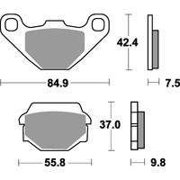 SBS 586LS REAR PADS | SINTER STREET