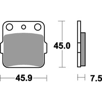 SBS 592RSI FRONT/REAR PADS | SINTER OFF ROAD RACE