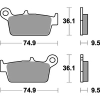 SBS 604HF REAR PADS | CERAMIC