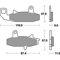 SBS 626HS FRONT PADS | SINTER STREET