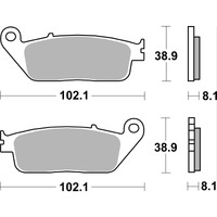 SBS 627DC FRONT PADS | DUAL CARBON RACE (RACE USE ONLY)