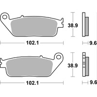 SBS 630LS REAR PADS | SINTER STREET >>> REPLACED BY SB700LS