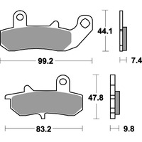 SBS 635LS REAR PADS | SINTER STREET