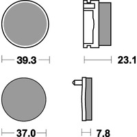 SBS 637LF REAR PADS | CERAMIC STREET