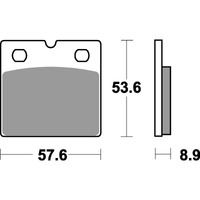 SBS 640HS FRONT PADS | SINTER STREET