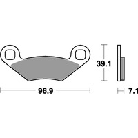 SBS 642ATS FRONT PADS | SINTER ATV