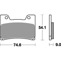 SBS 645HS FRONT PADS | SINTER STREET