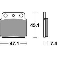 SBS 649SI FRONT/REAR PADS | SINTER OFF ROAD