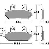 SBS 650HF FRONT PADS | CERAMIC