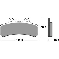 SBS 658HF FRONT/REAR PADS | CERAMIC STREET