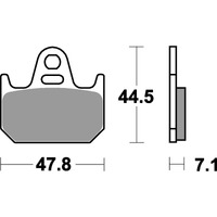 SBS 659RQ REAR PADS | CARBON TECH RACE